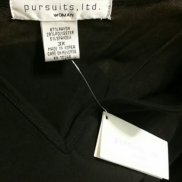 Putsuits, ltd. Black Long Sleeve Tunic - Picture 2 of 2